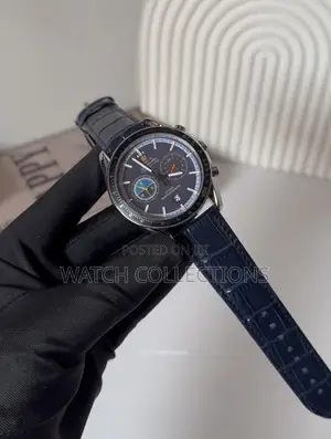 Flight Outfield Omega Leather Watch