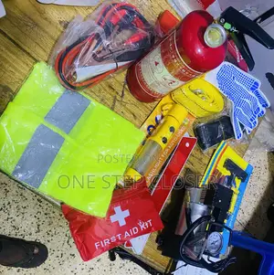 Saftey Car Kit With Fire Extinguisher, Tire Inflator,First Aid Kit