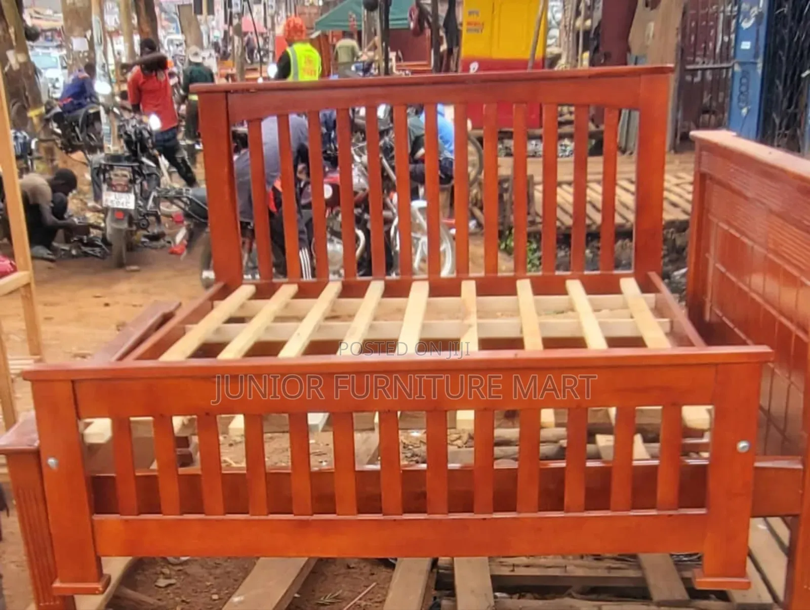 Simple Hardwood Bed