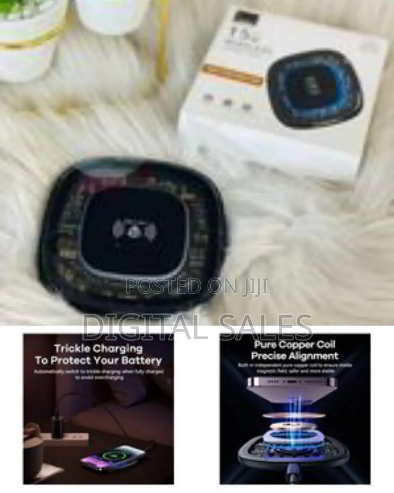Lenyes High-Speed 15w Wireless Charger With Transparent Tech Design