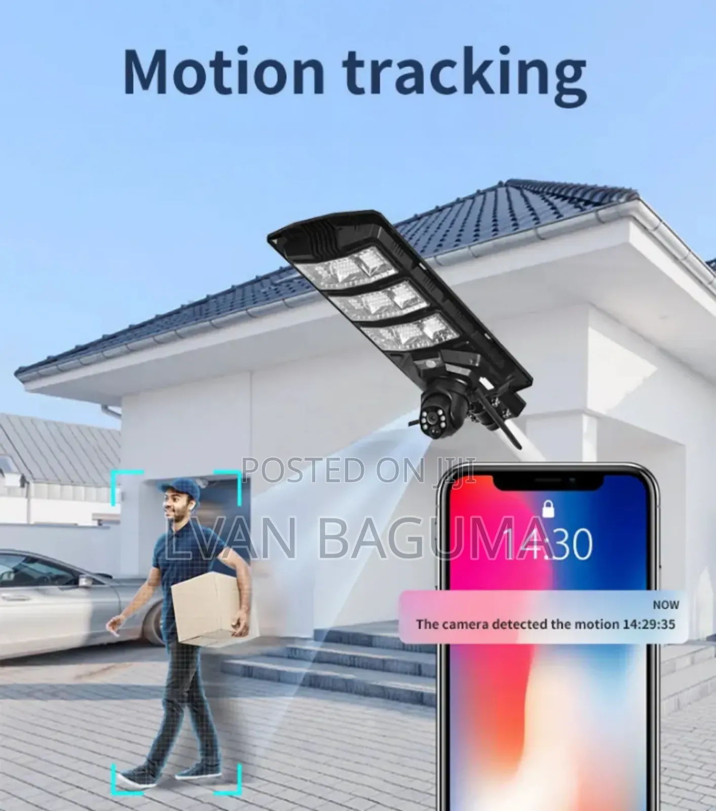 2-in-1 Solar Floodlight Surveillance Camera