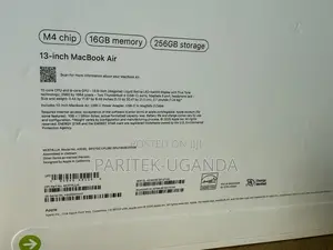 New Laptop Apple MacBook Air 16GB Apple M4 SSD 256GB