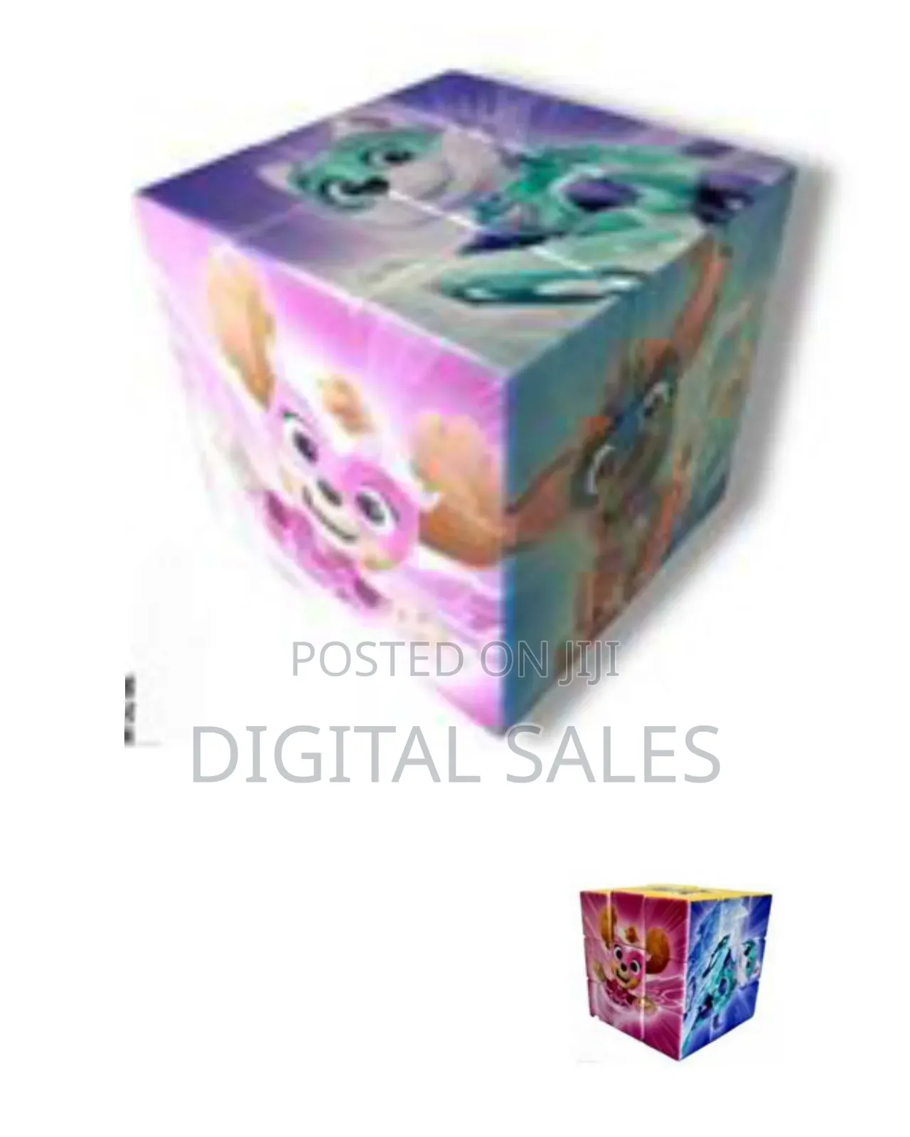 Exexe Cube Puzzle - Character Themed Speed Cube For Kids (6+ Ages)