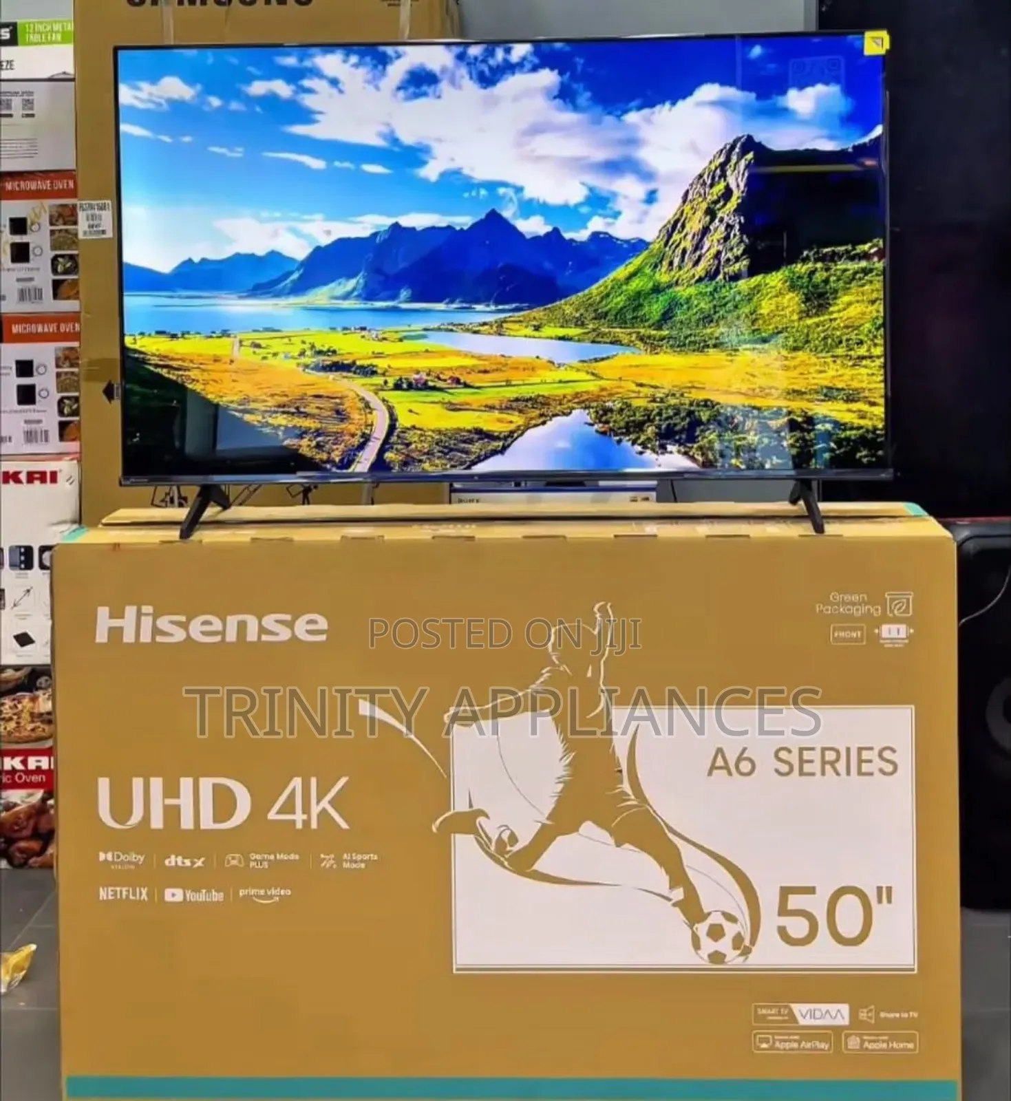 Hisense 50" Uhd Smart Tv A6 Series 50a6qs