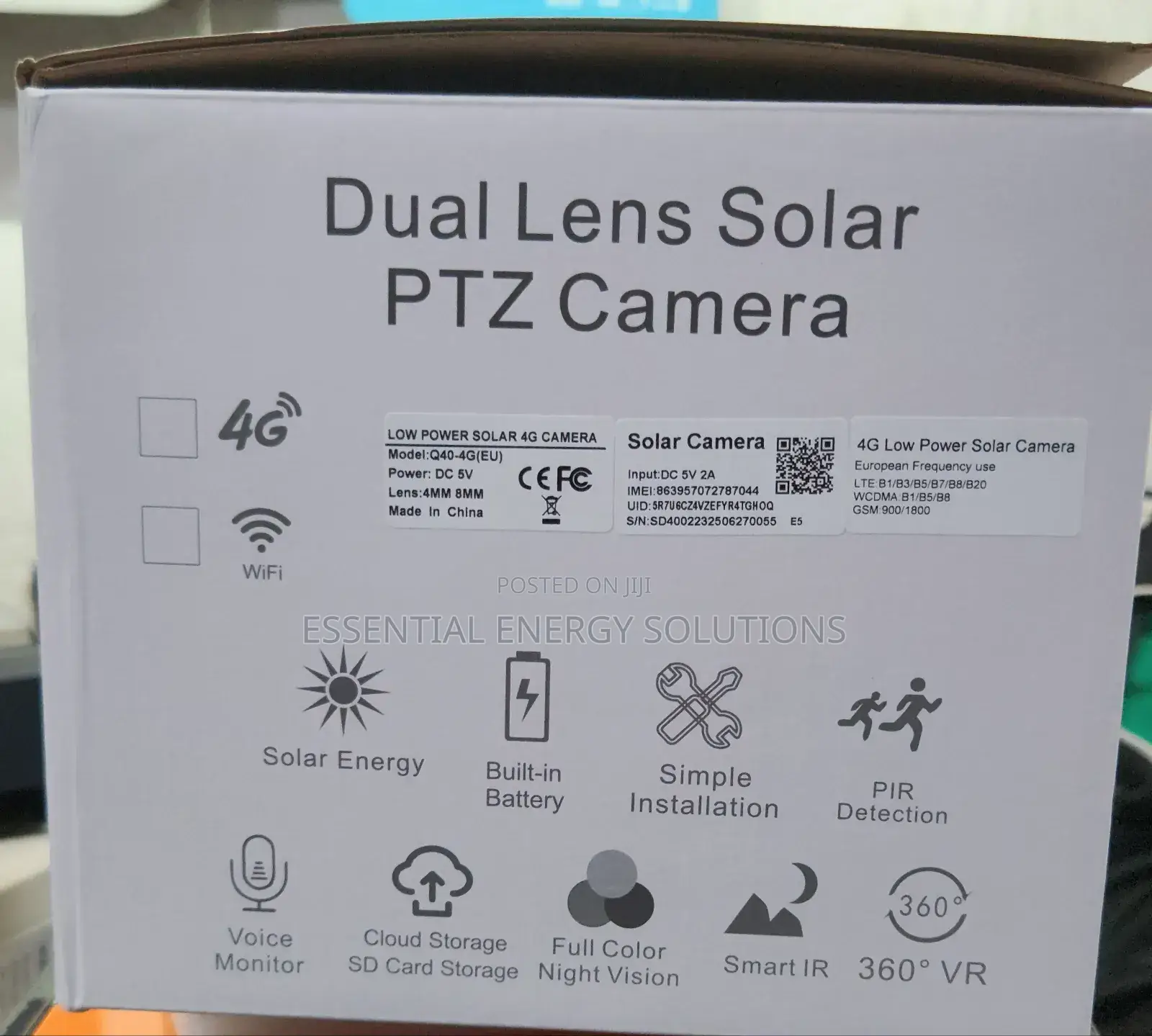 Dual Lenz Solar PTZ Camera