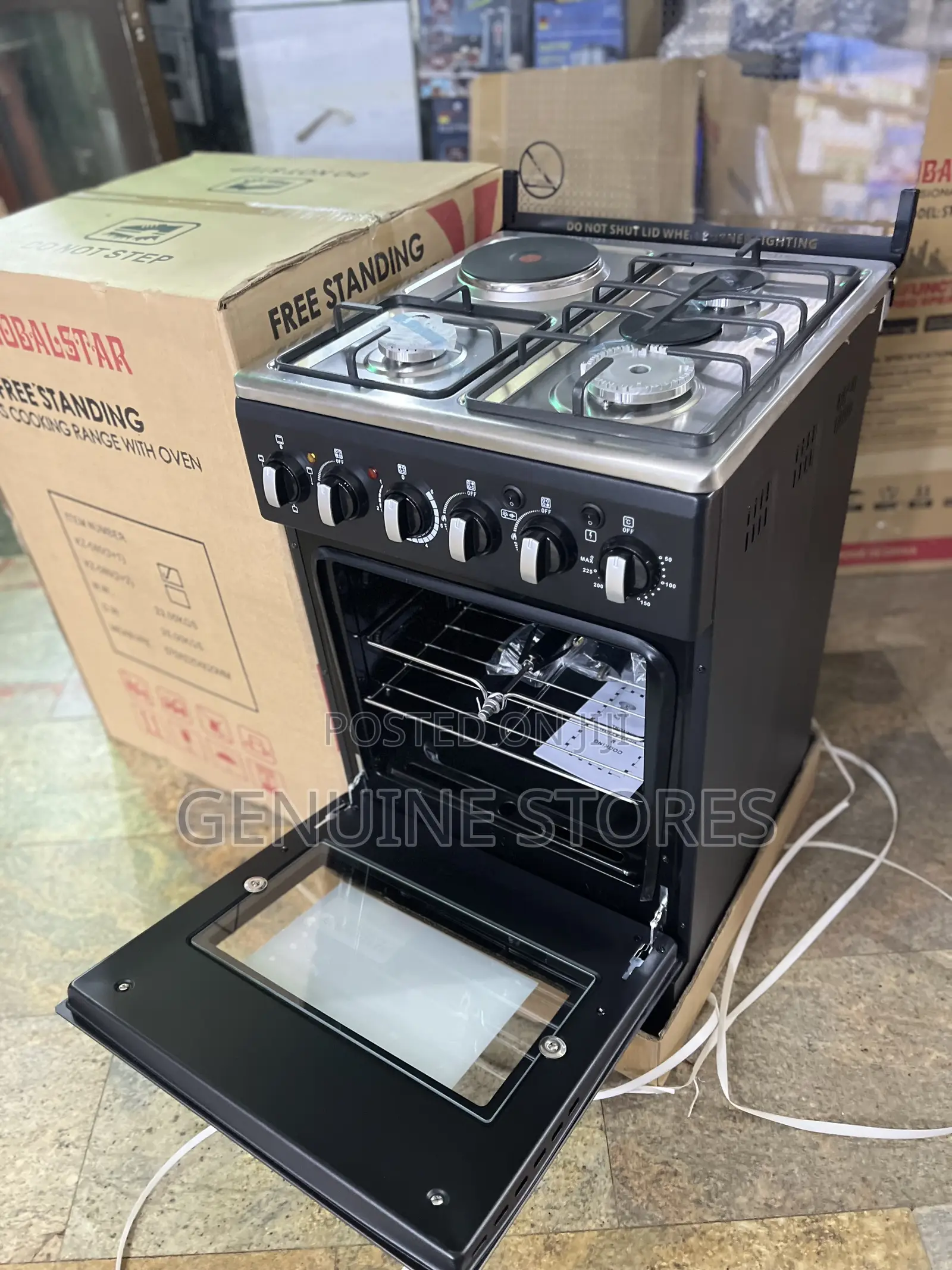 Globalstar 50by60cm Gas Cooker With Electric Oven.
