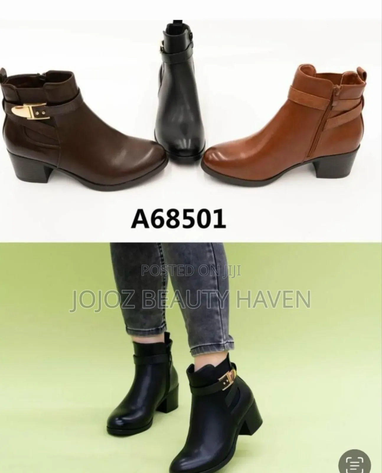 Women's Boots Black Brown