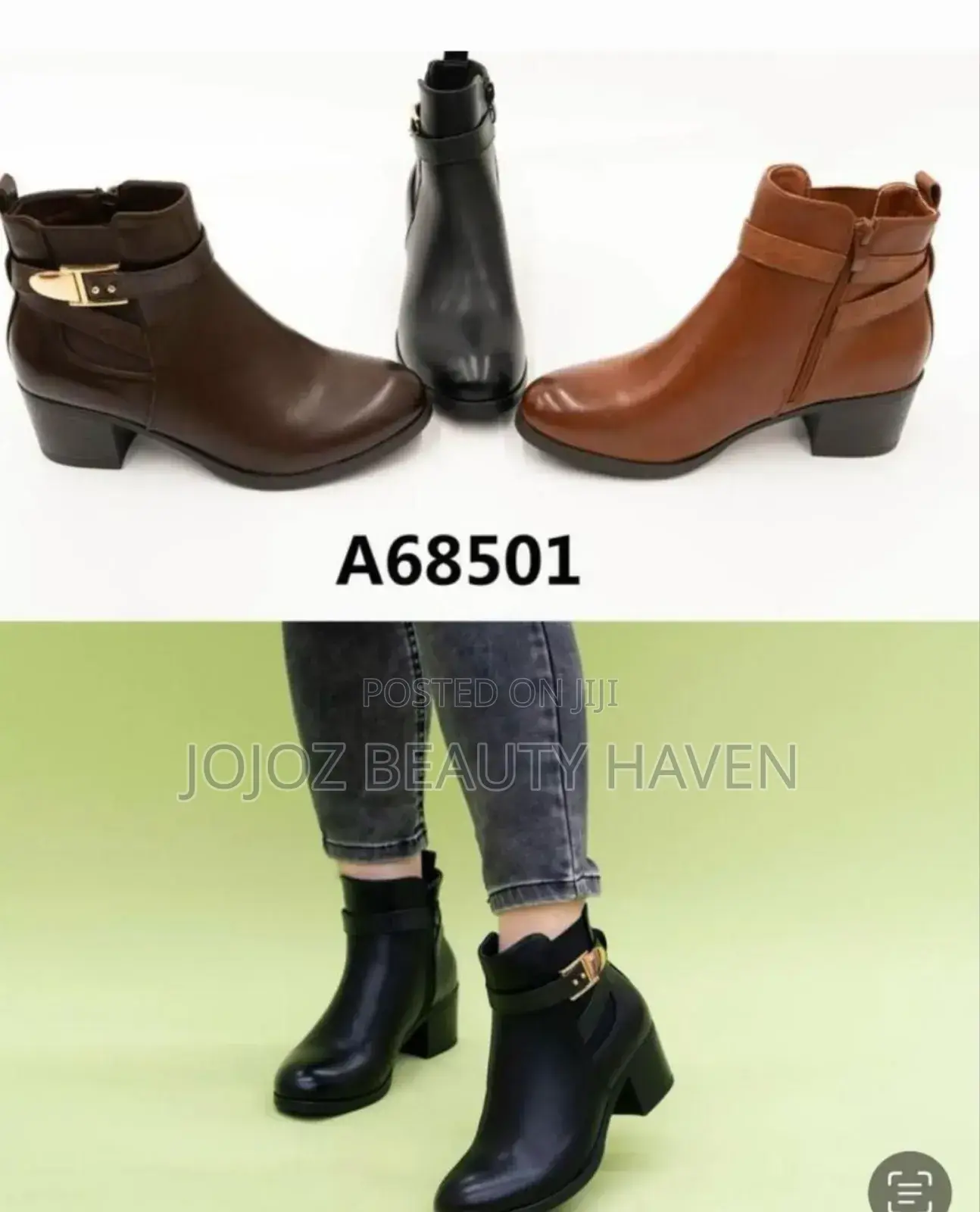 Women's Boots Black Brown