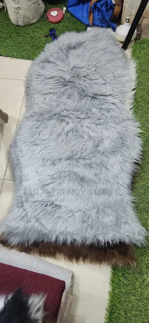 White-Black-Brown-Gray Fluffy Display Mats