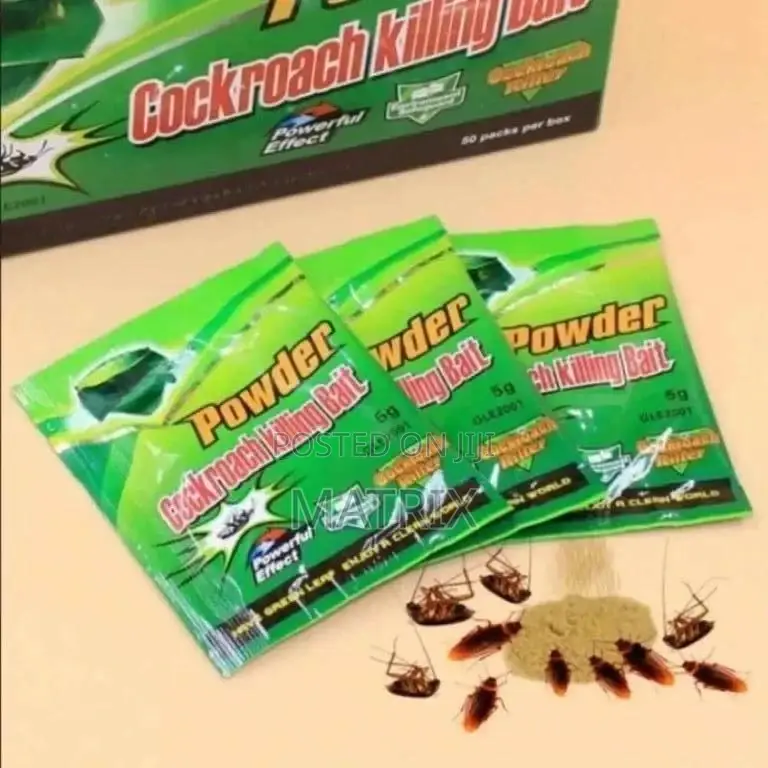 50pc Box Of Green Leaf Cockroach Killing Powder