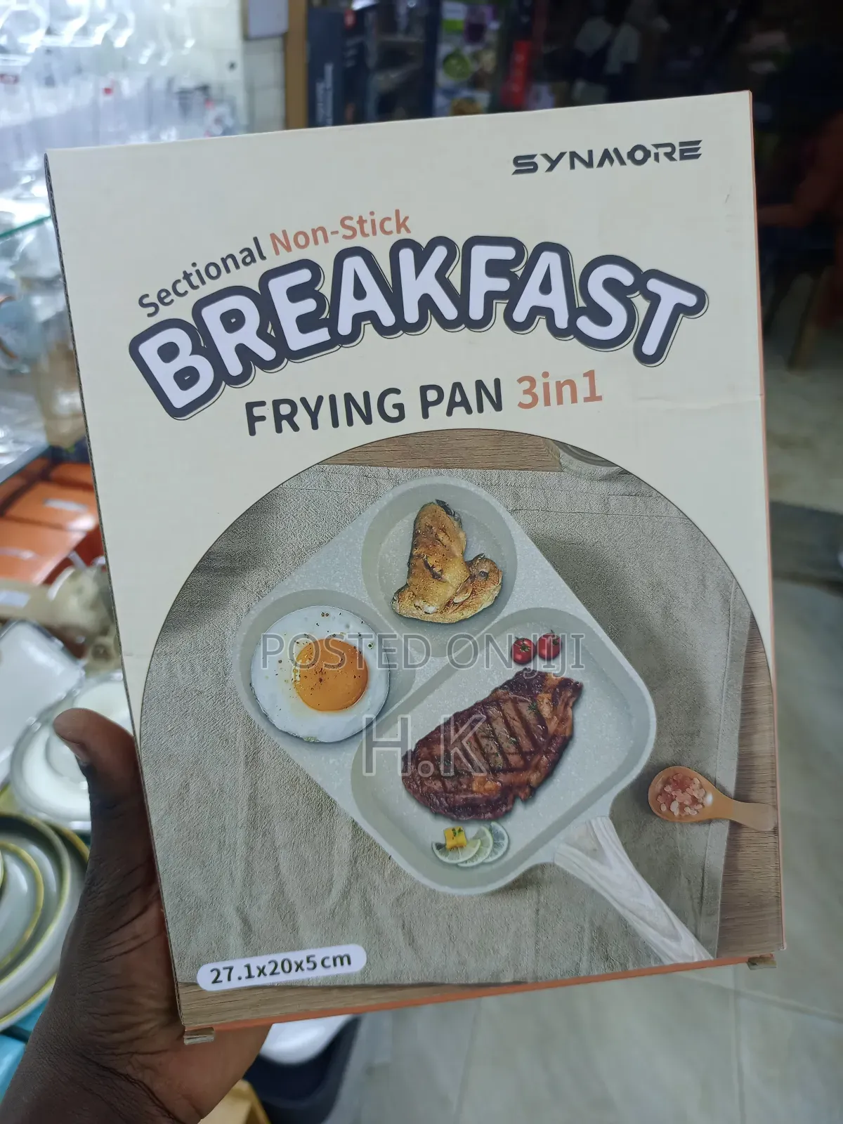 Synmore 3-in-1 Sectional Non-Stick Breakfast Frying Pan.