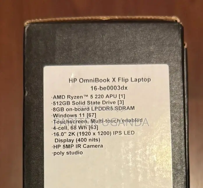 New Laptop HP OmniBook X Flip 14" 8GB Intel Core Ultra 7 SSD 1T