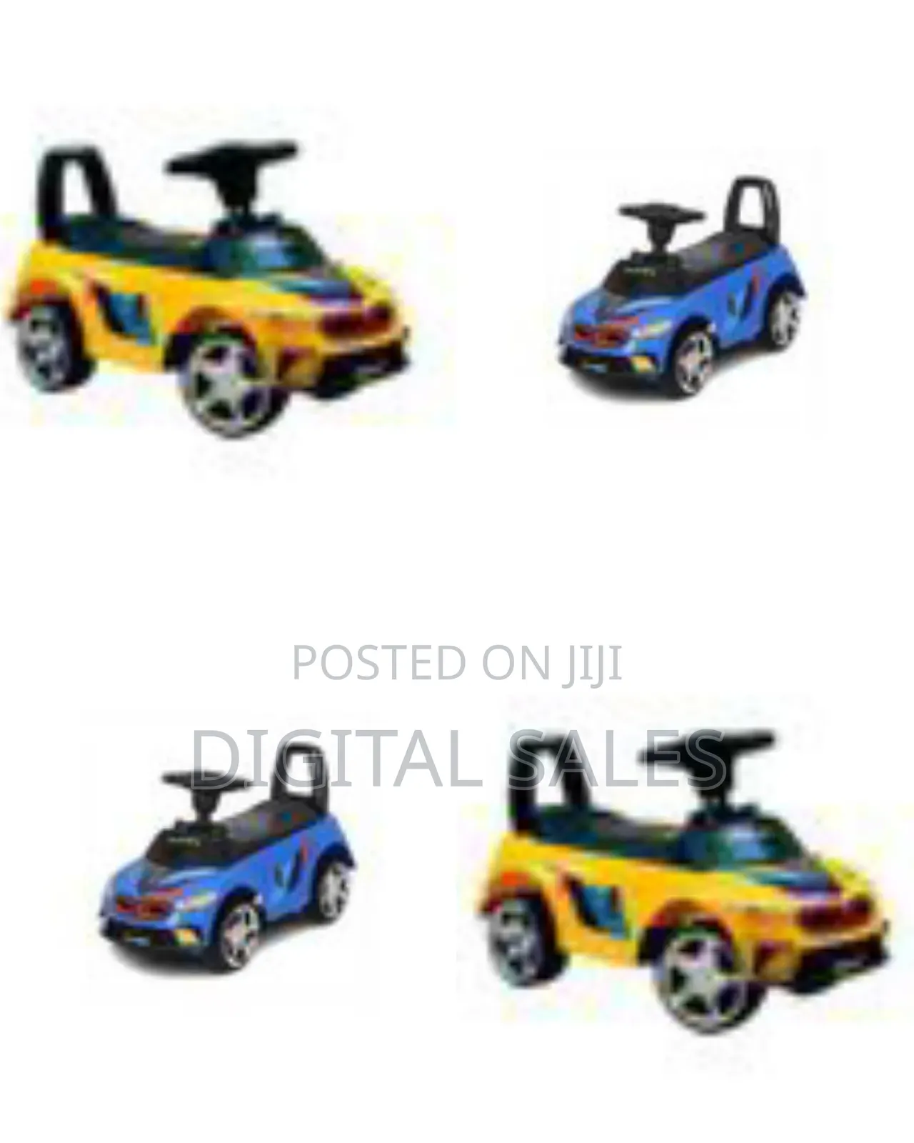 Deluxe Toddler Push Car With Sporty Coupe Styling