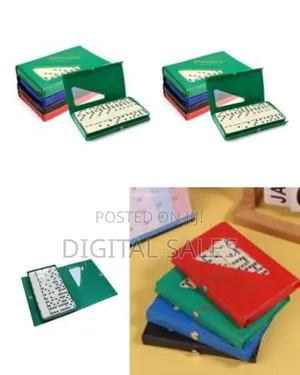 Classic Dominoes Set In A Colorful, Protective Storage Case -l
