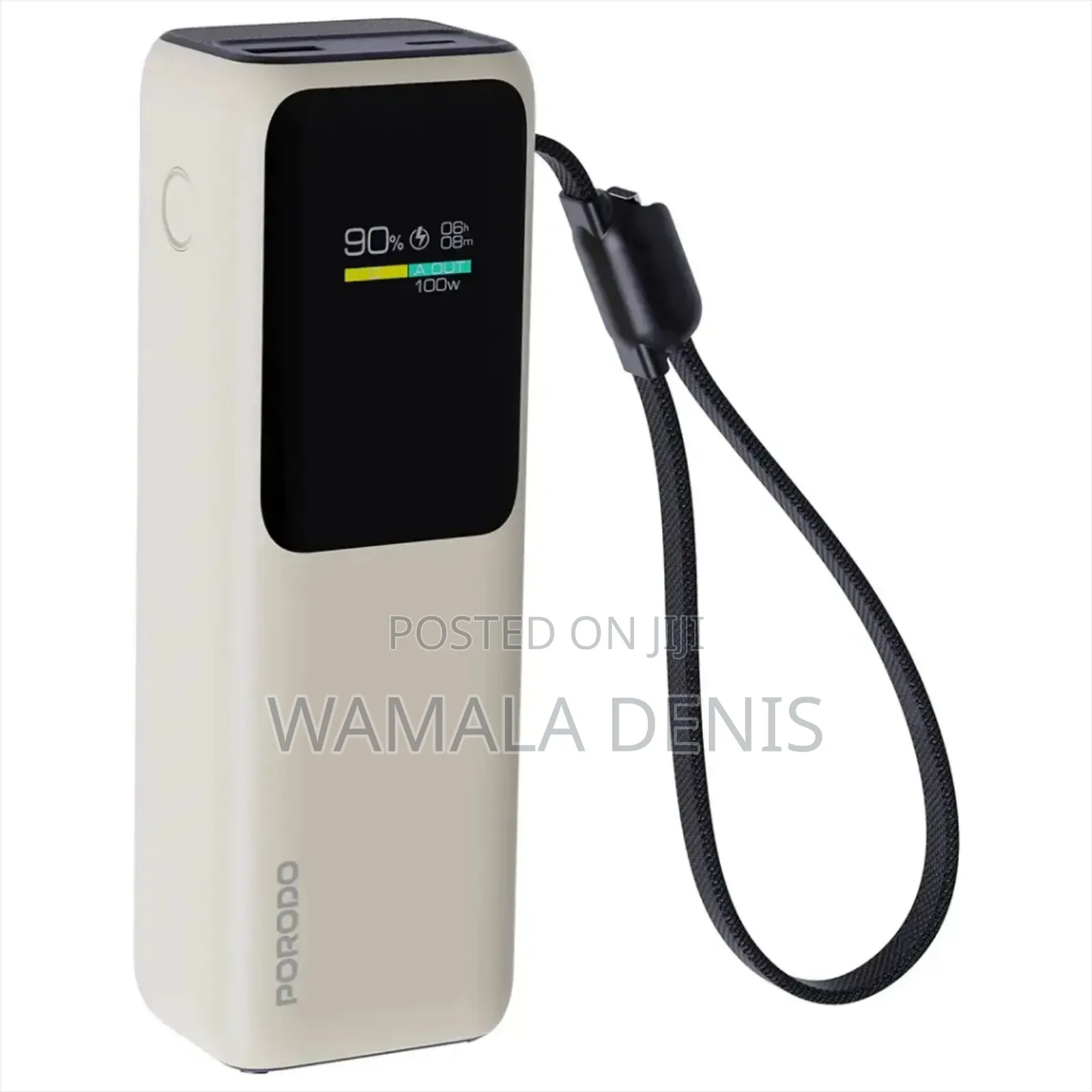 Porodo Smart Display 20000mah 100w Power Bank With Smart TFT Display