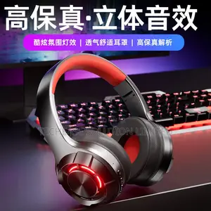 Noise Cancelling Wireless Headphones With Rgb Lights
