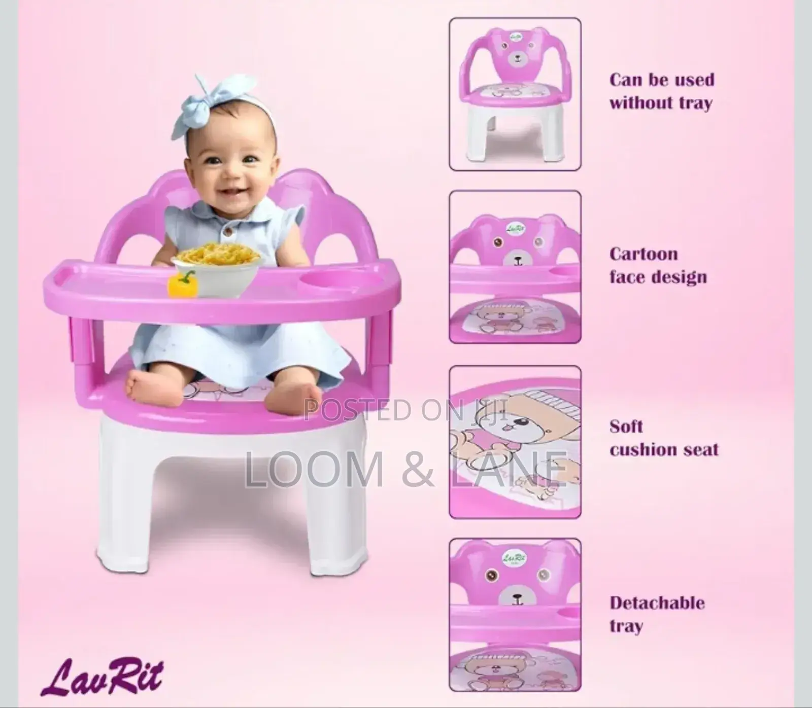 Plastic Chu-Chu Musical Chair for Baby With Tray