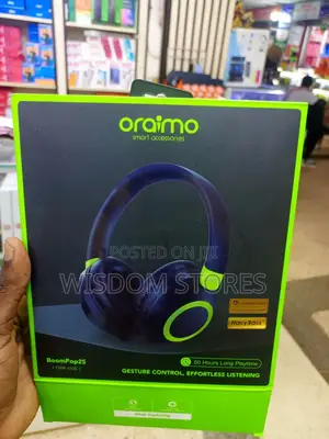 Oraimo Boompop 2s Over-Ear Wireless Headphones.
