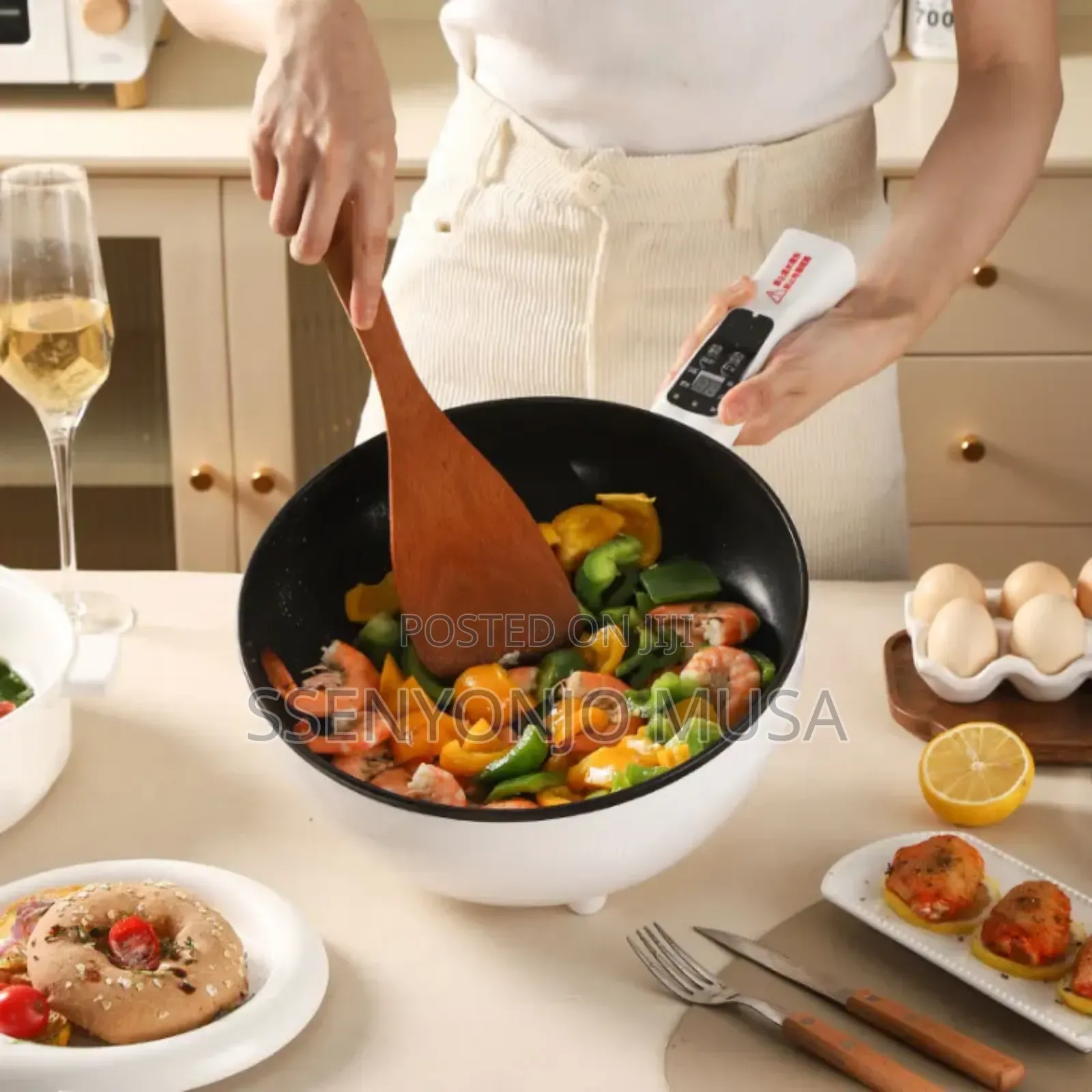 Electric Frying Pan 4l – 1500w Multifunction Cooker With Steamer