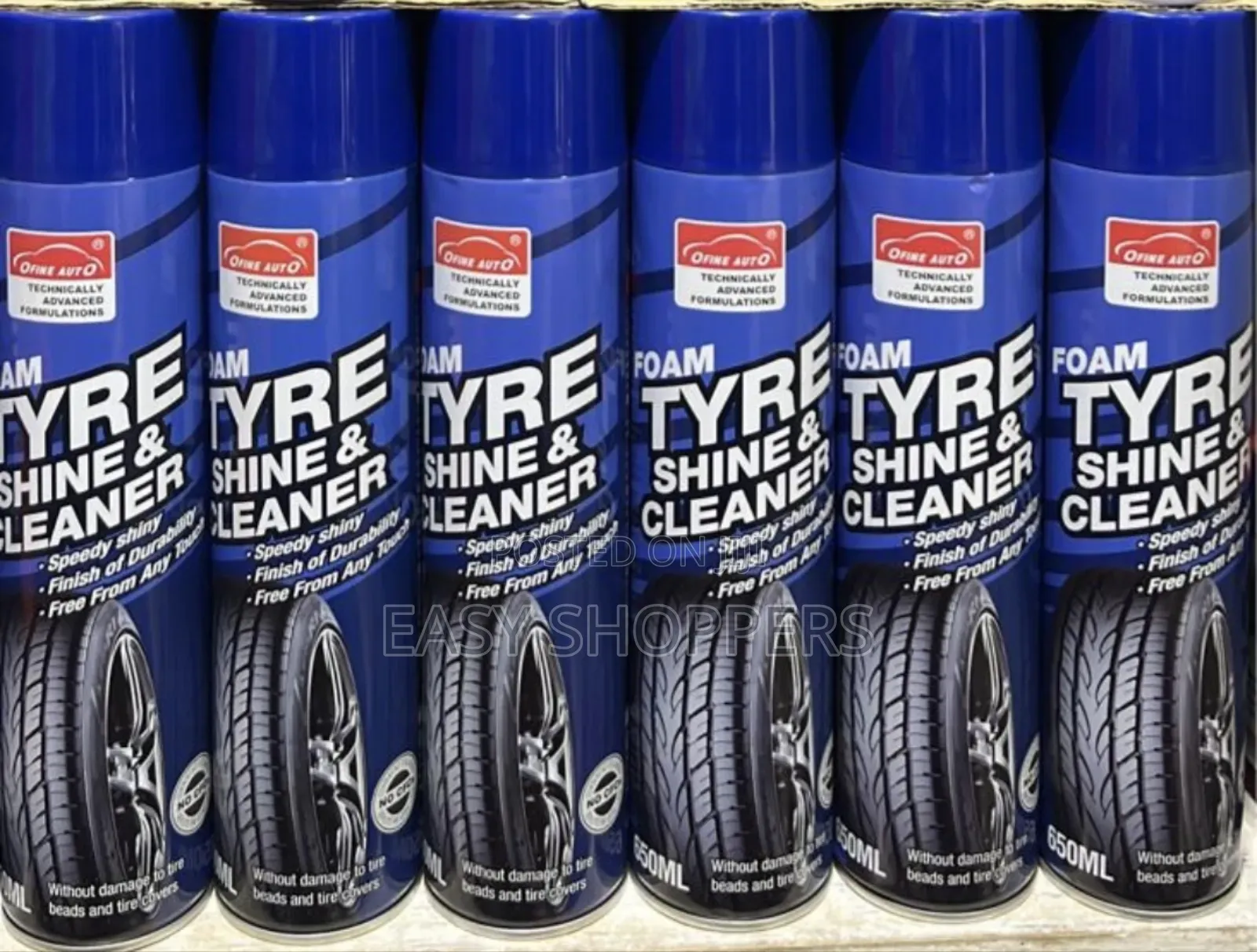Auto Foam Tyre Shine Cleaner Anti Rust and Cleaner