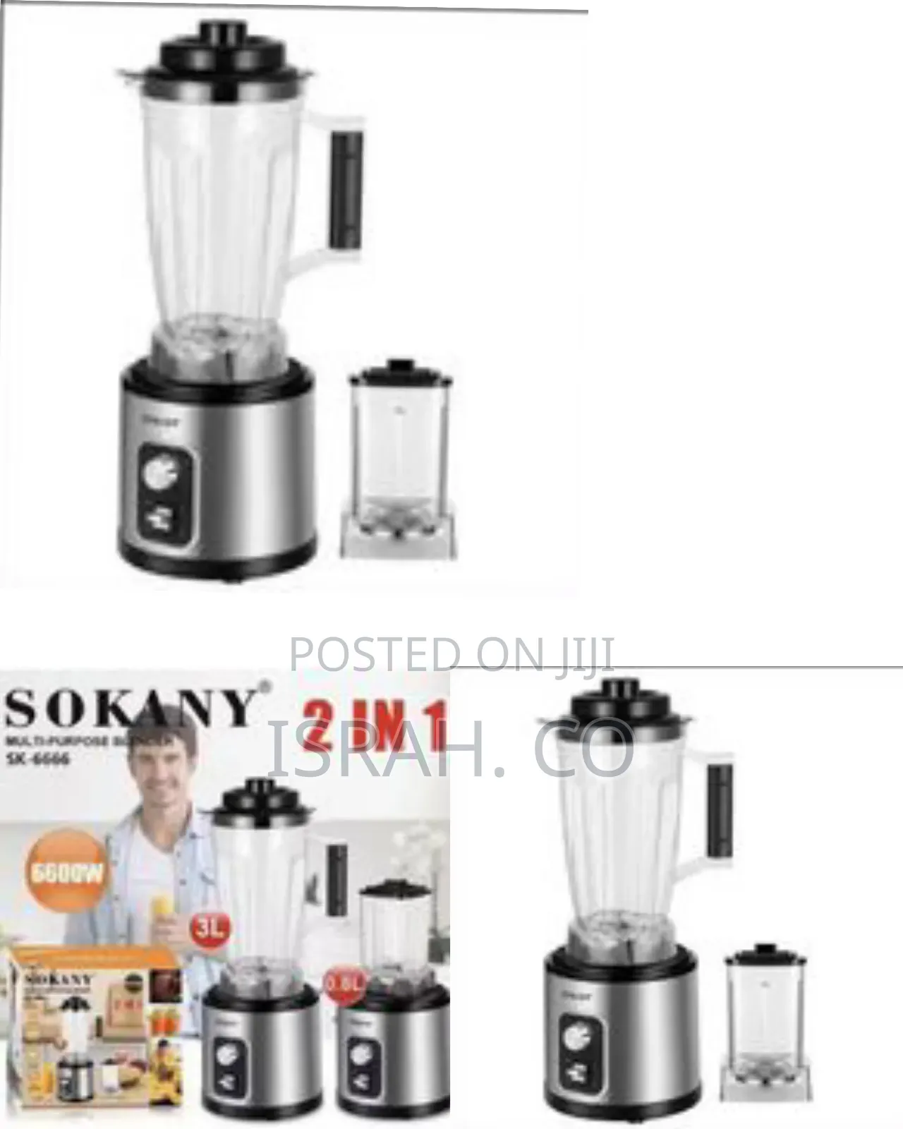 Sokany Versatile 2-in-1 Blender Grinder