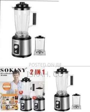 Sokany Versatile 2-in-1 Blender Grinder