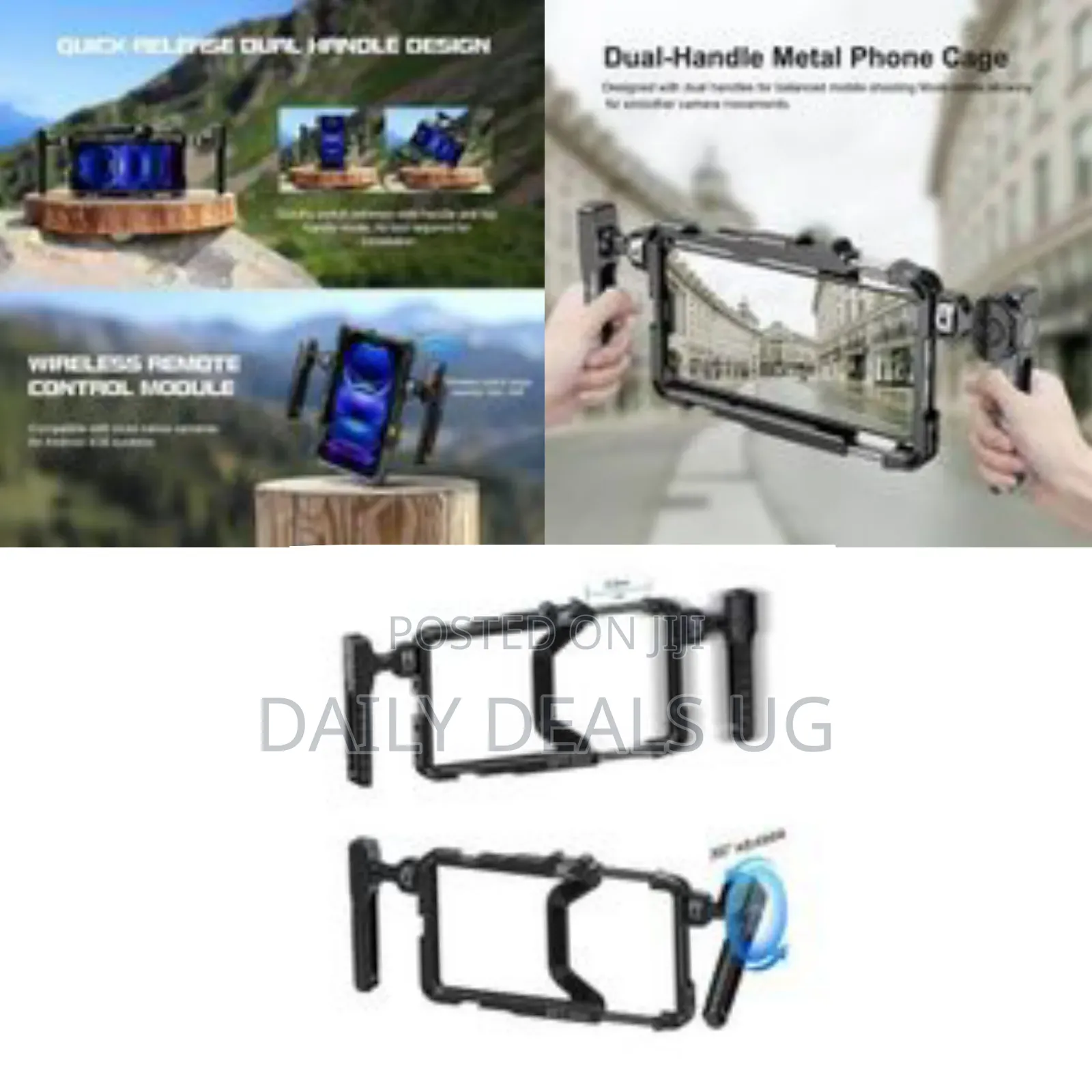 Bafang BFT-03a Dual-Handle Metal Phone Cage for Mobile Shooting