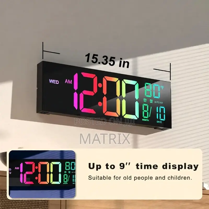 Digital Decorative Wall Clock