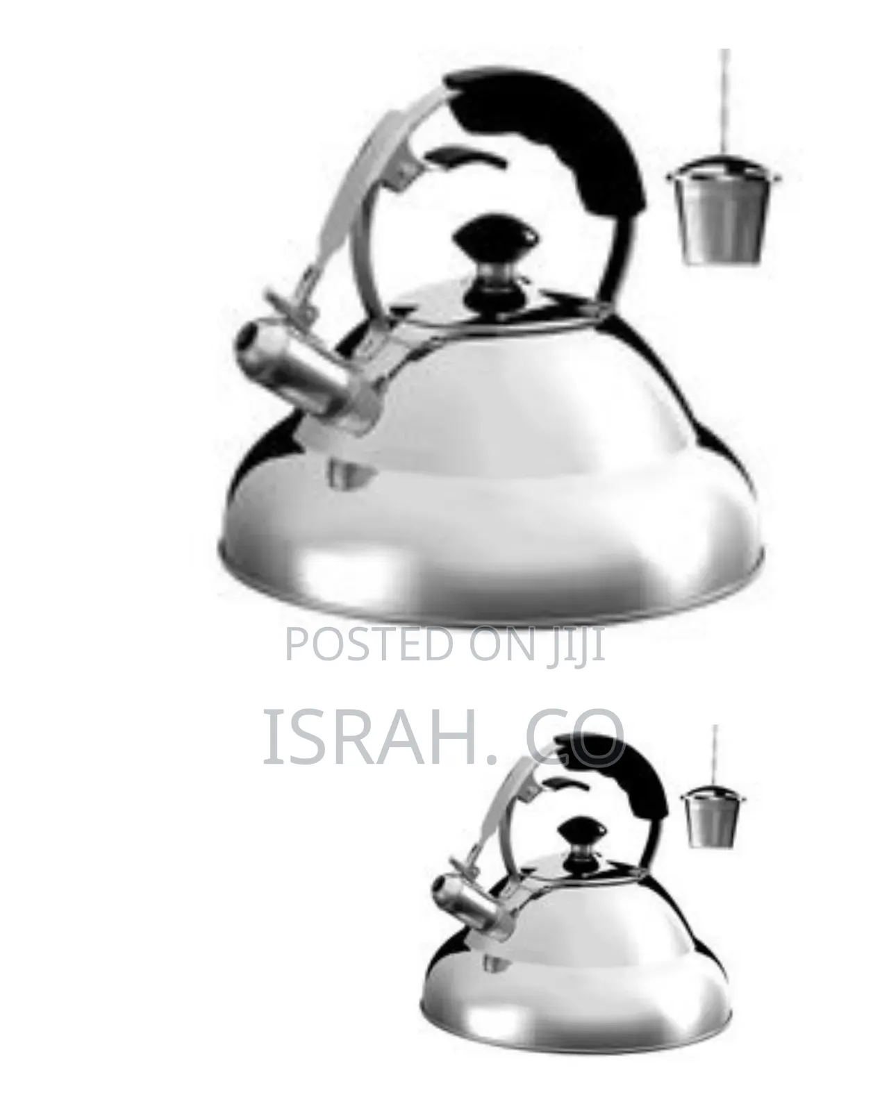 Premium Stainless Steel Whistling Stovetop Kettle With Tea Infuse