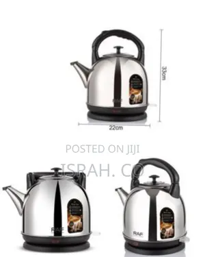 Raf Stainless Steel Classic Style Electric Kettle, 4 Litres