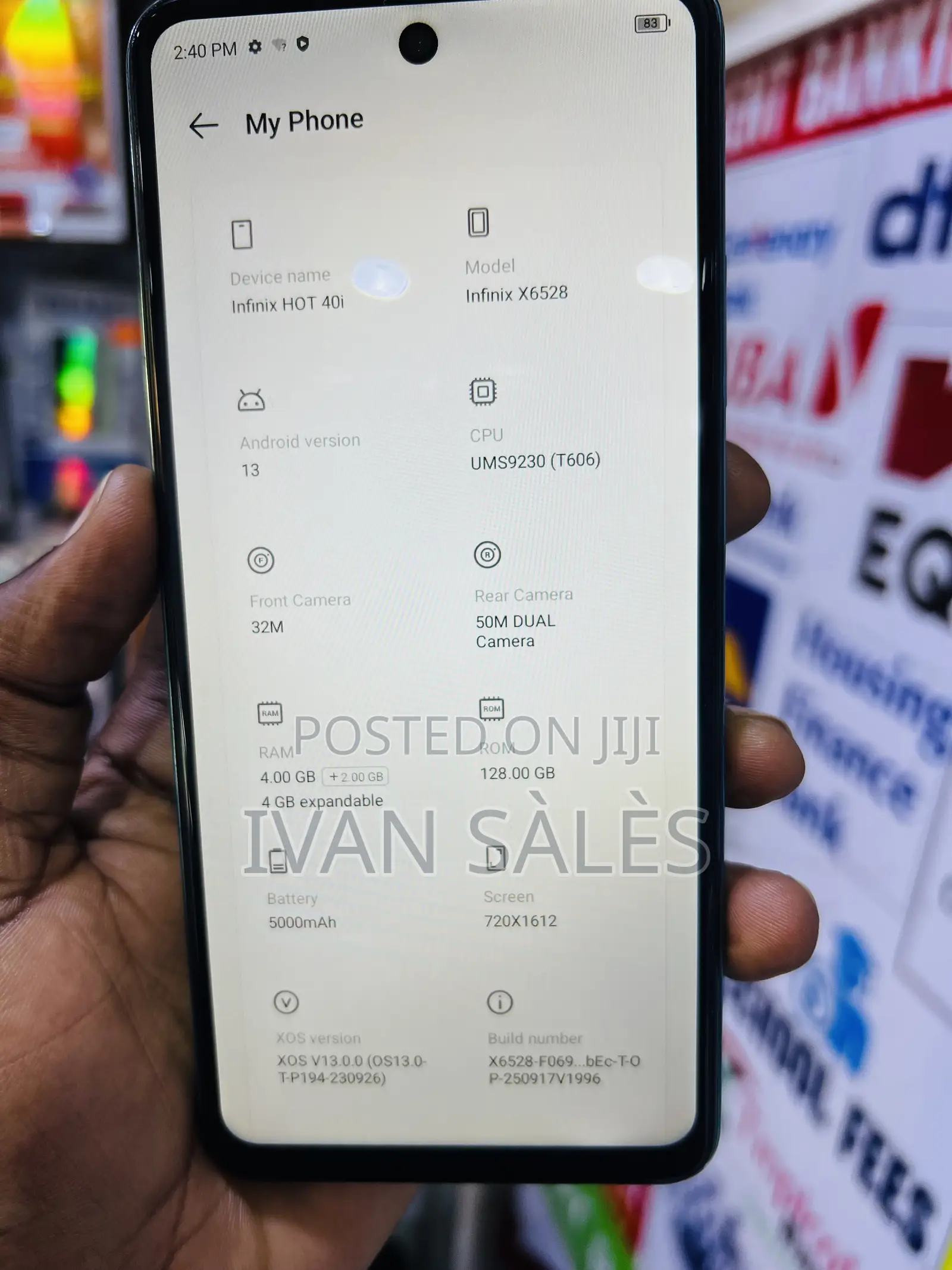 Infinix Hot 40i 128 GB Green