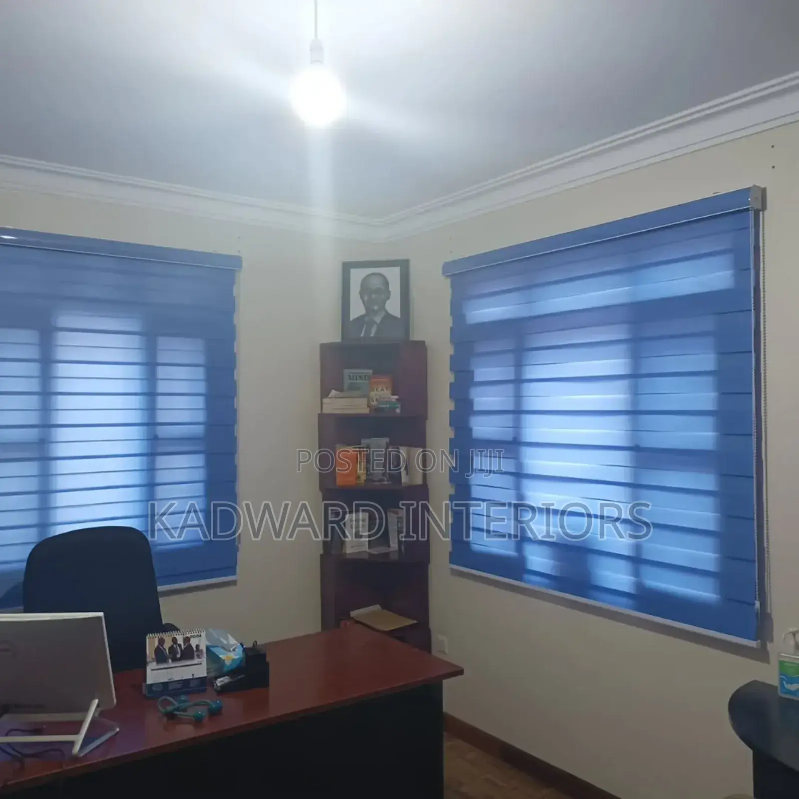 Blue Dual Horizontal Blinds