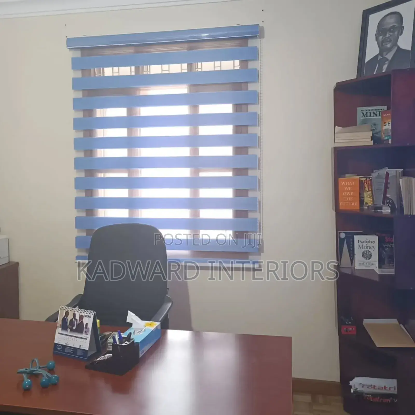 Blue Dual Horizontal Blinds