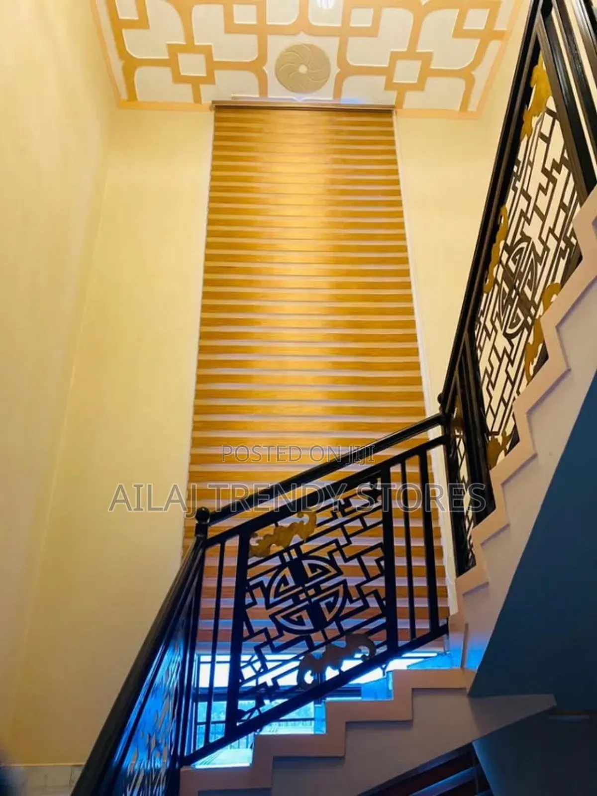 Staircase Dual Horizontal Blinds