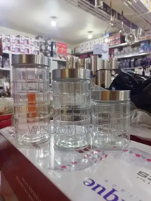 Glass Storage Jar Set