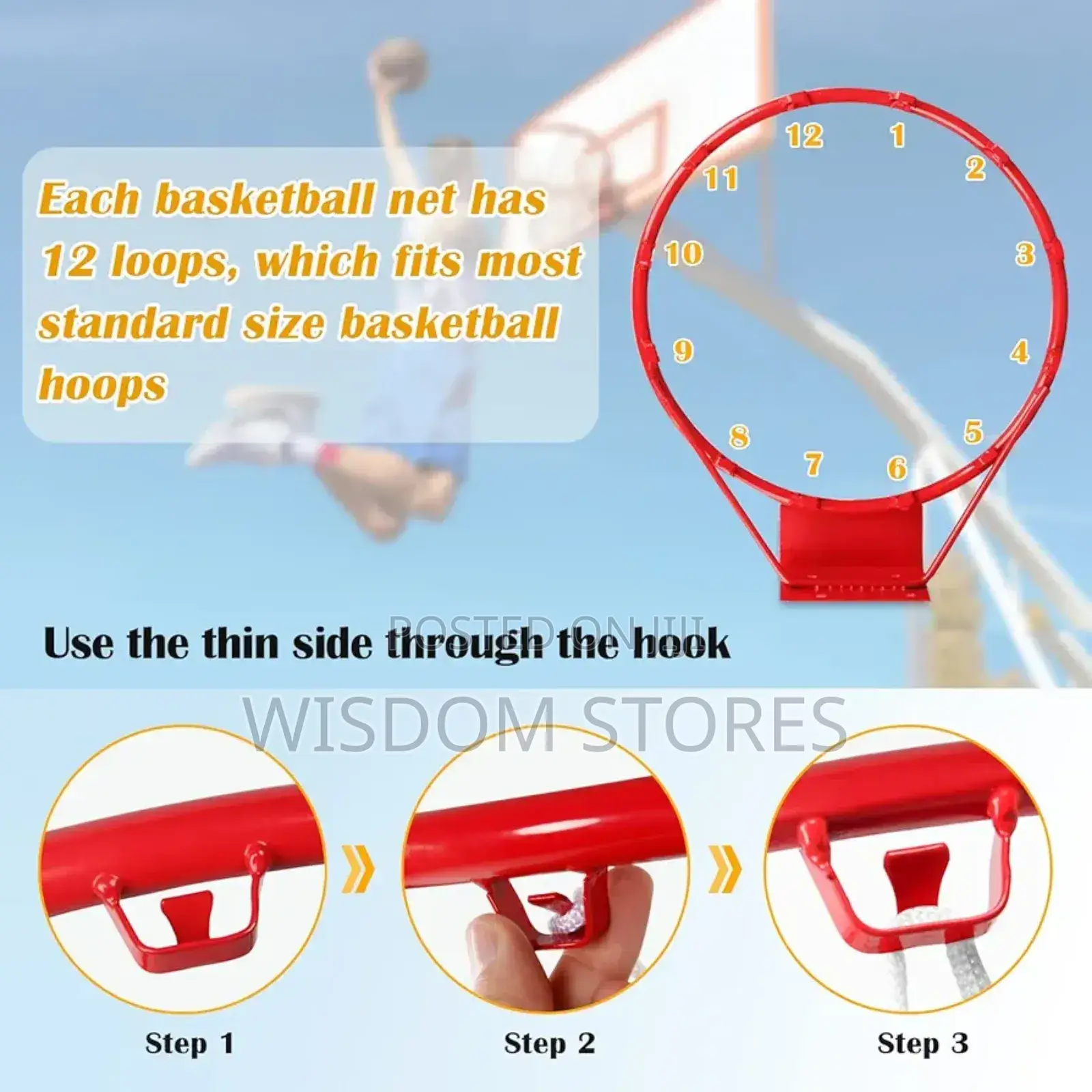 Premium Quality Professional Heavy Duty Basketball Net Replacement