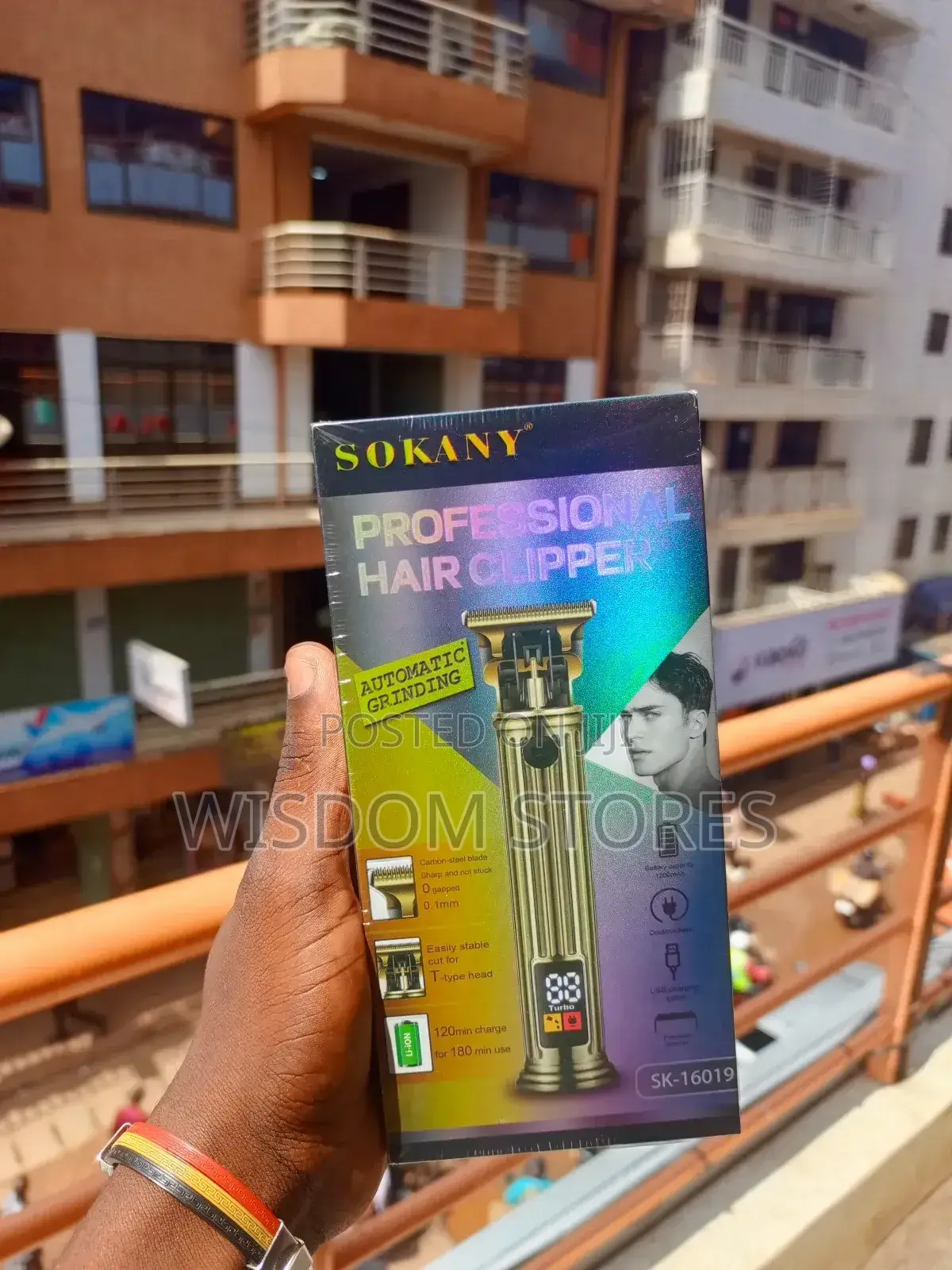 Sokany Sk-16019 Clipper, Stainless Steel Cutter Head 1200mah Battery