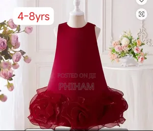 Kids Maroon Dress(3-8yrs)