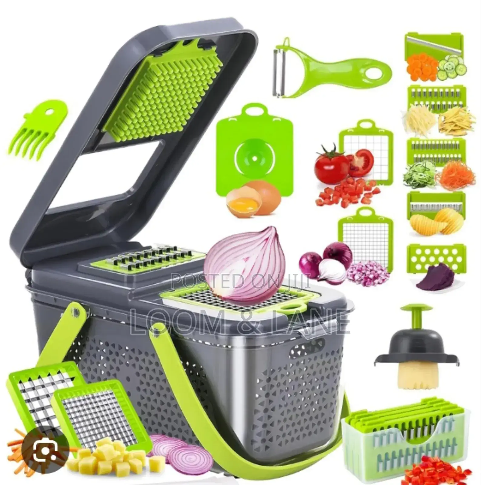 22-Piece Multi-Function Veggie Fruit Chopper.