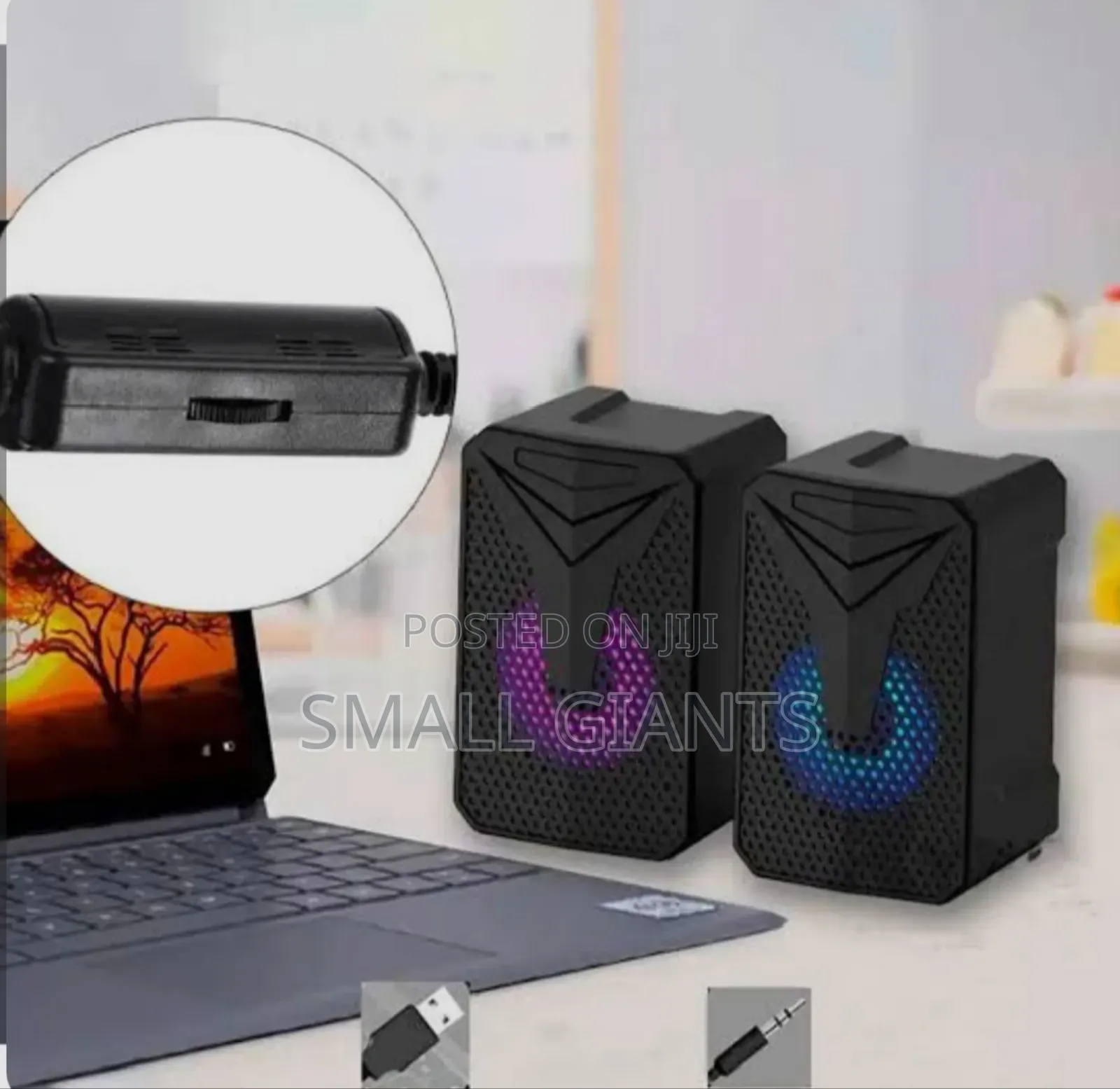 Portable RGB Computer Speakers