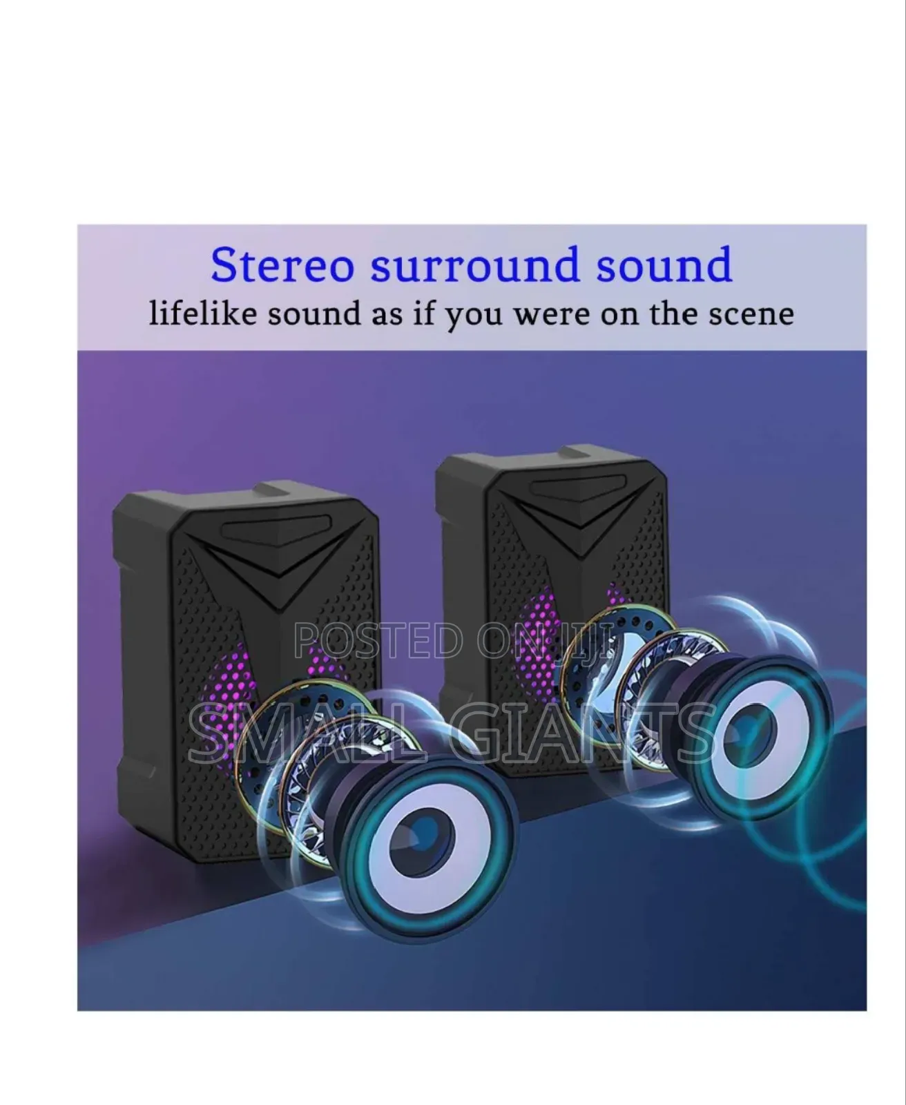 Portable RGB Computer Speakers