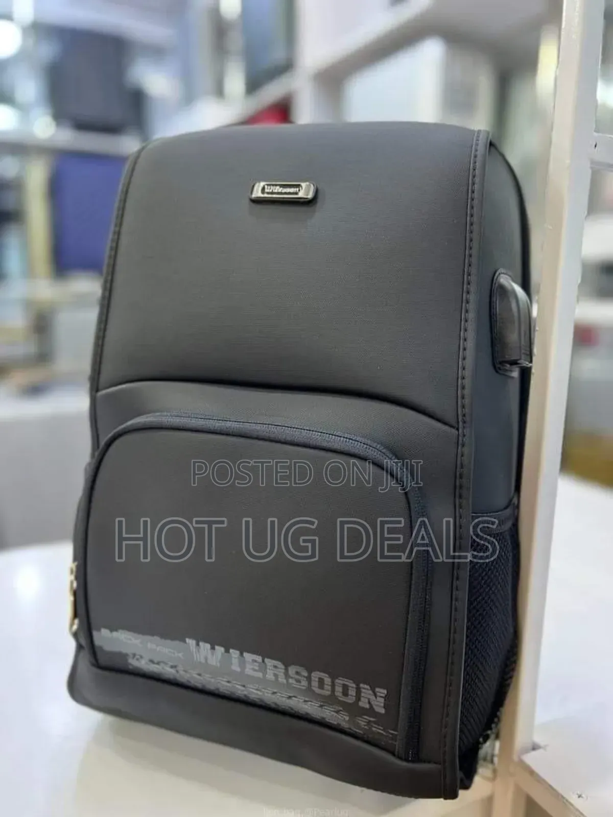 Wiersoon Waterproof Laptop Bag - Black