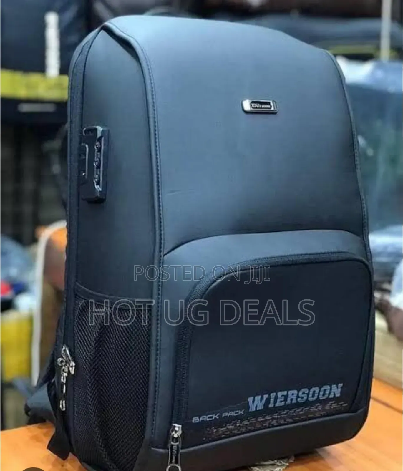 Wiersoon Waterproof Laptop Bag - Black