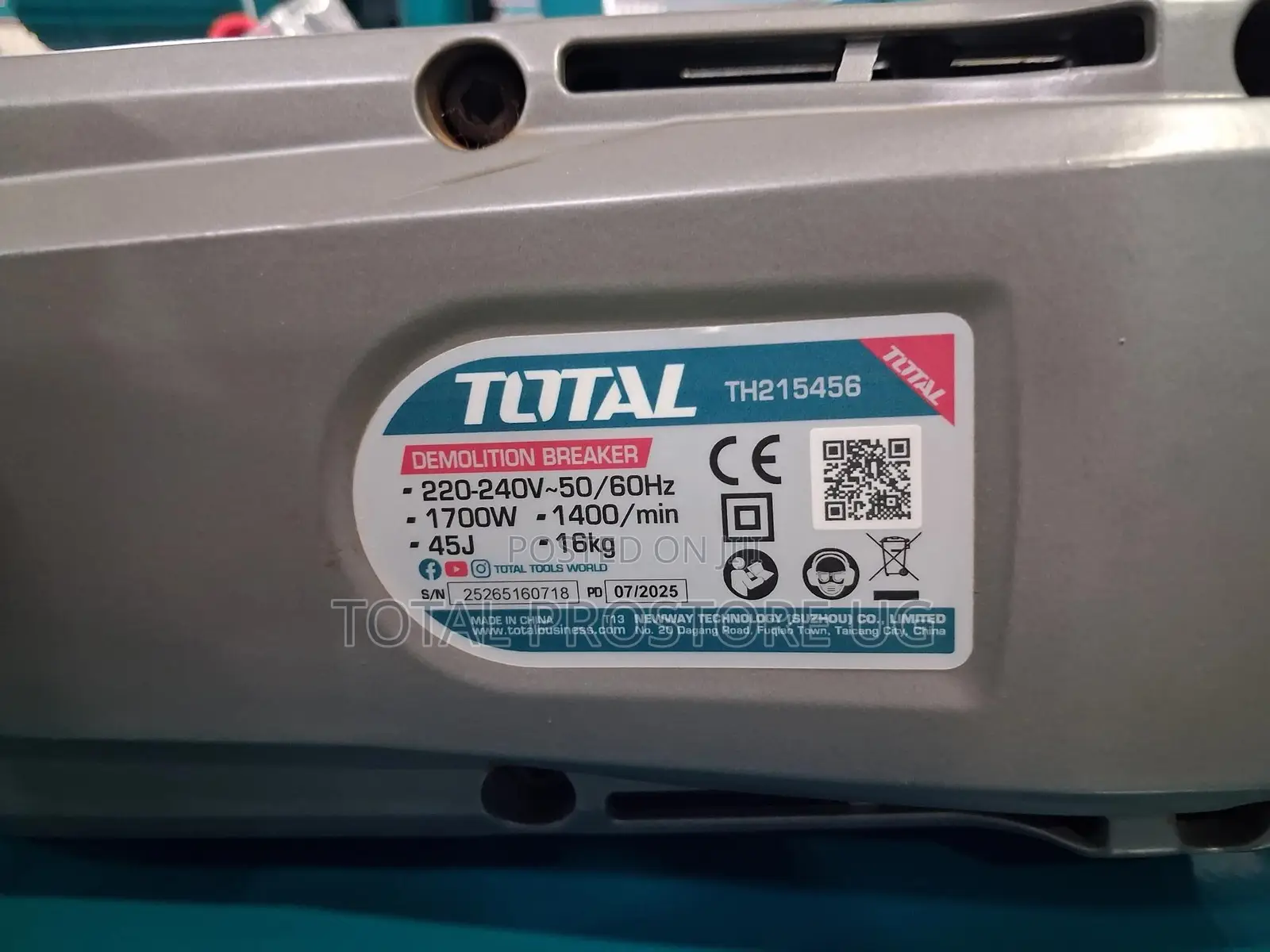 Demolition Breaker 1700w (16kg)(Total)