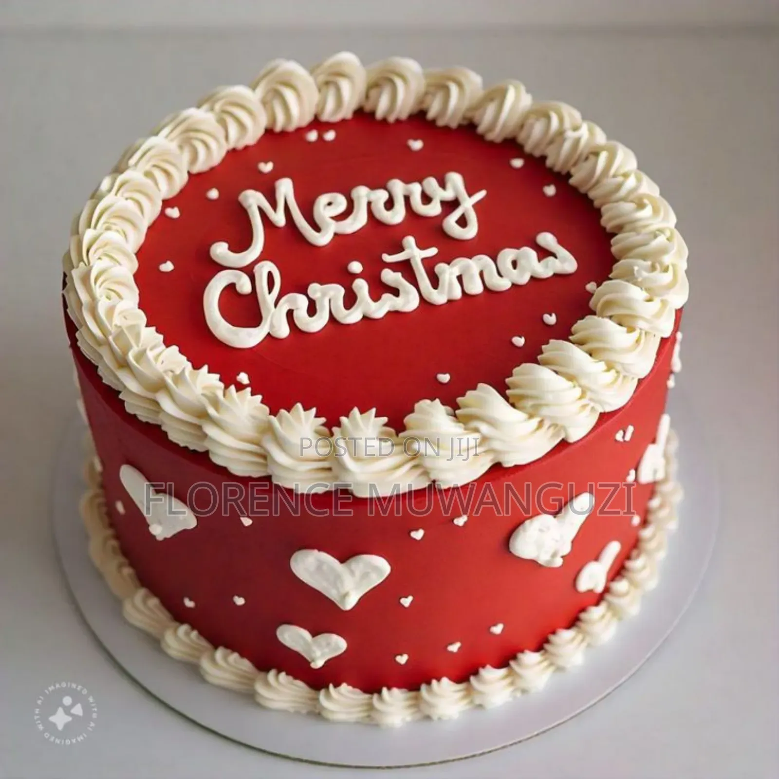Merry Christmas And Happy New Years Cake