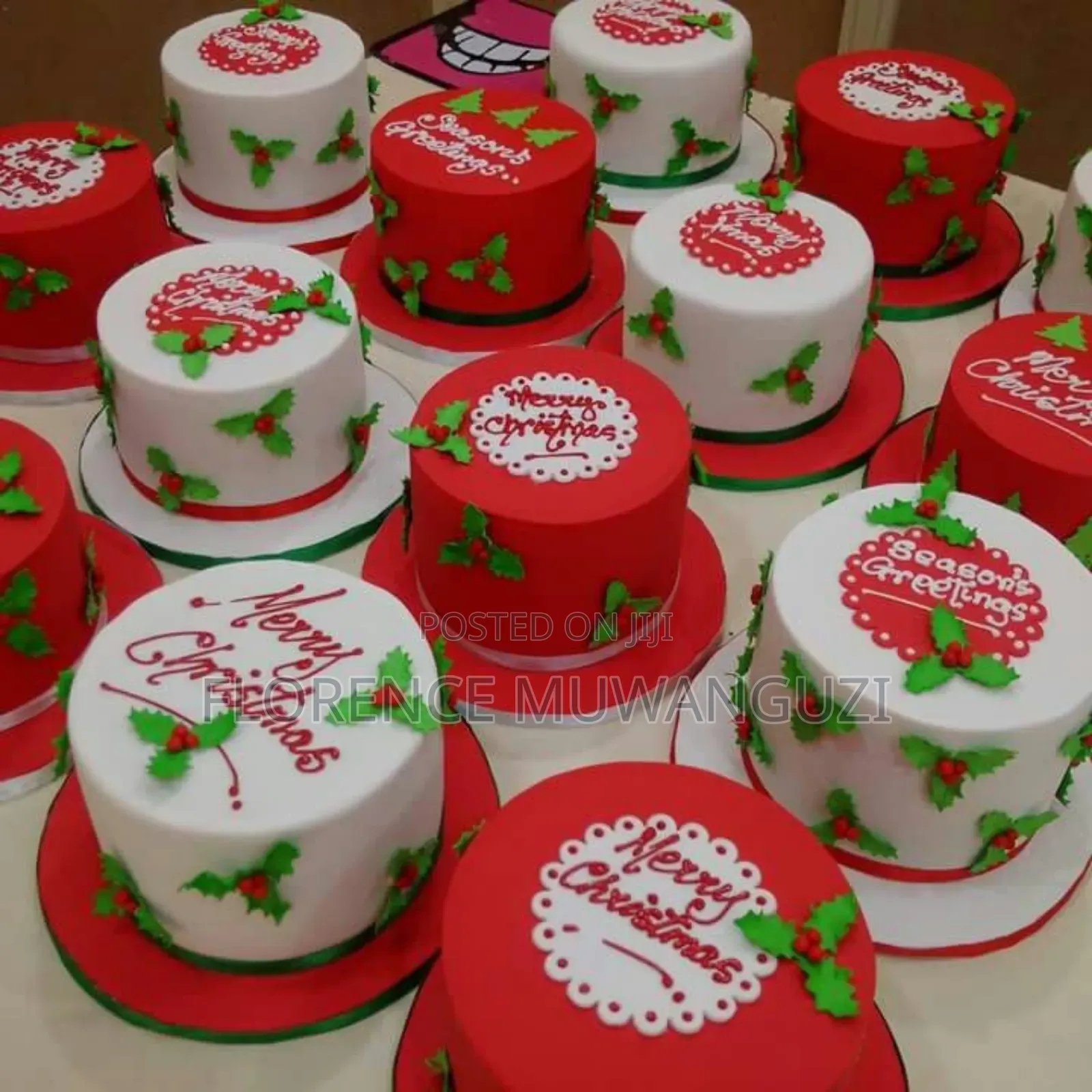 Merry Christmas And Happy New Years Cake