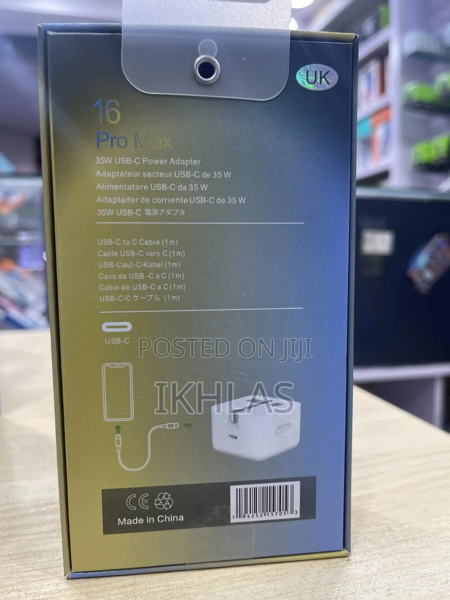 16 Pro Max 35w Usb-C to Cpower Adapter Charger