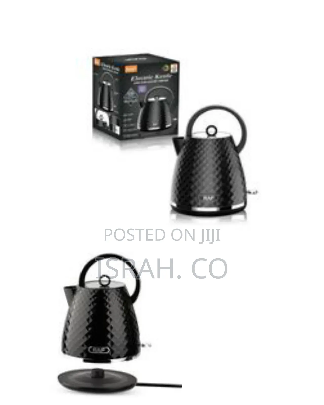 Raf Raf Diamond-Patterned Electric Kettle (2 Litres)