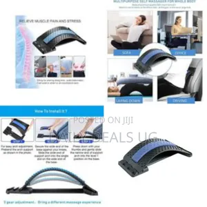 Adjustable Ergonomic Back Stretcher and Posture Corrector - Multicolor