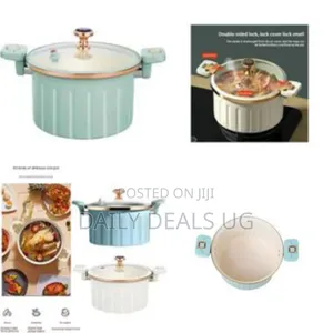 Rome Stylish Efficient Non-Stick Pressure Cooker With Glass Lid